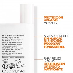 Anthelios Uv-Mune 400 Fluide de contrôle d'huile SPF50+ - 50 ml