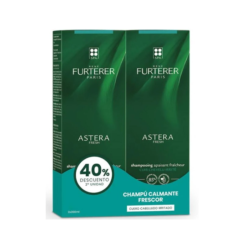 RENE FURTERER ASTERA Fresh Duplo Soothing Shampoo 2x200 ml