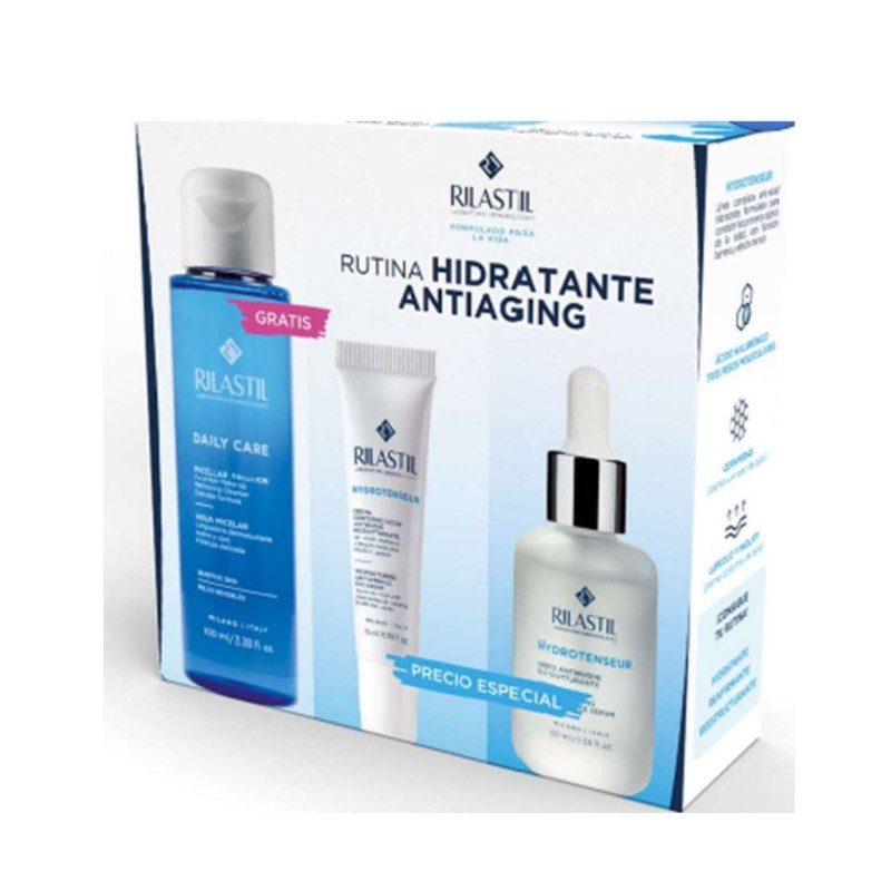 RILASTIL Anti-Aging Routine Hydrotenseur Eye Contour 15ml + Serum 30ml + Micellar Tonic 100ml Gift