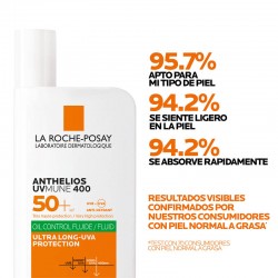 Anthelios Uv-Mune 400 Fluide de contrôle d'huile SPF50+ - 50 ml