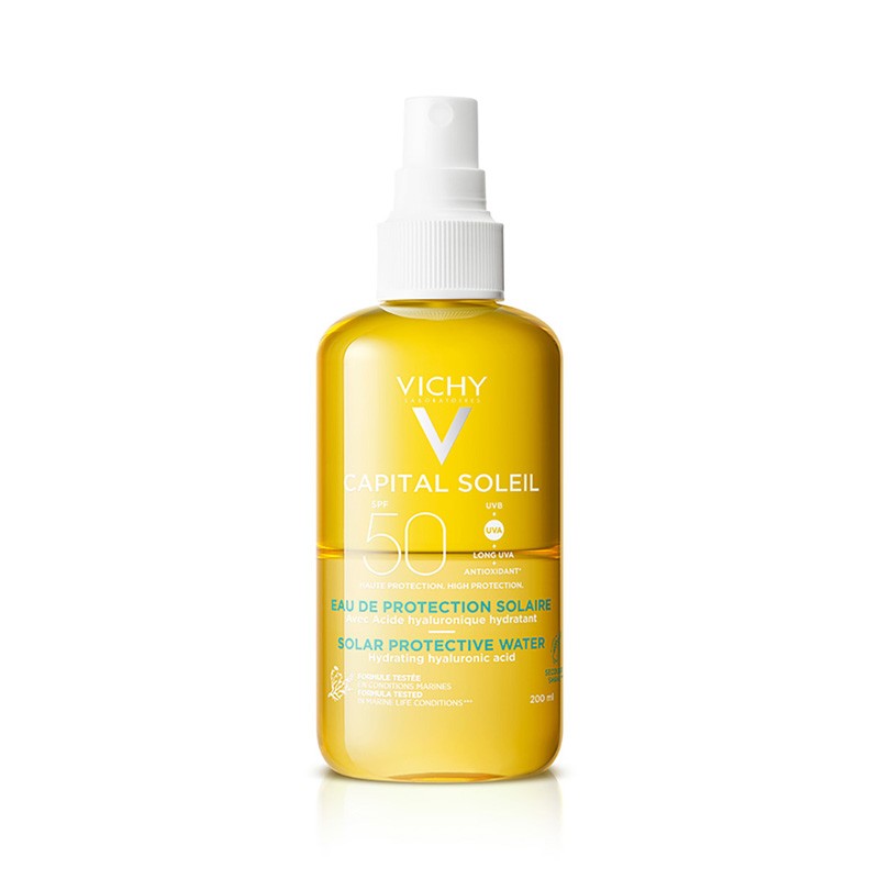 VICHY Capital Soleil Feuchtigkeitsspendendes Sonnenschutzwasser Spf50 (200ml)