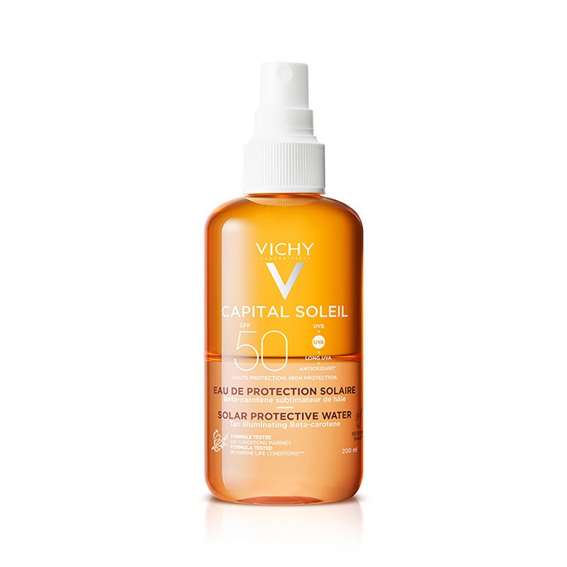 VICHY Capital Soleil Eau Protection Solaire Luminosité Spf50 (200ml) VICHY Capital Soleil Eau Protection Solaire Luminosité Spf50 (200ml)