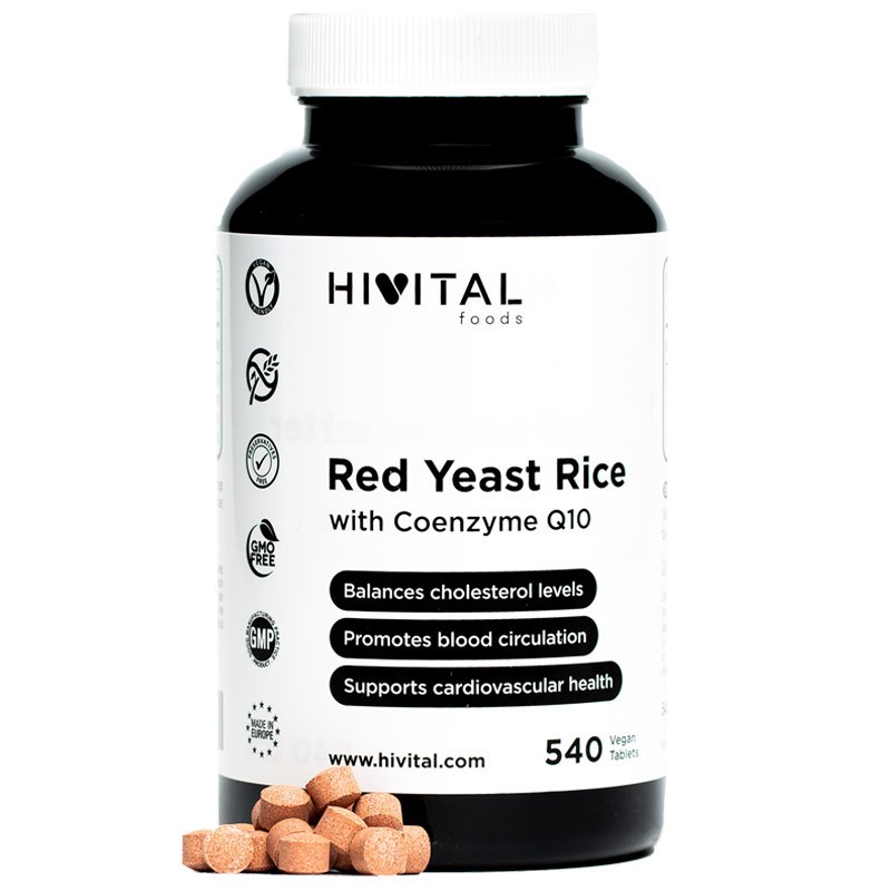 Hivital Levure De Riz Rouge Avec Coenzyme Q10 540 gélules 【OFFRE】 Hivital Levure De Riz Rouge Avec Coenzyme Q10 540 gélules 【OFFRE】