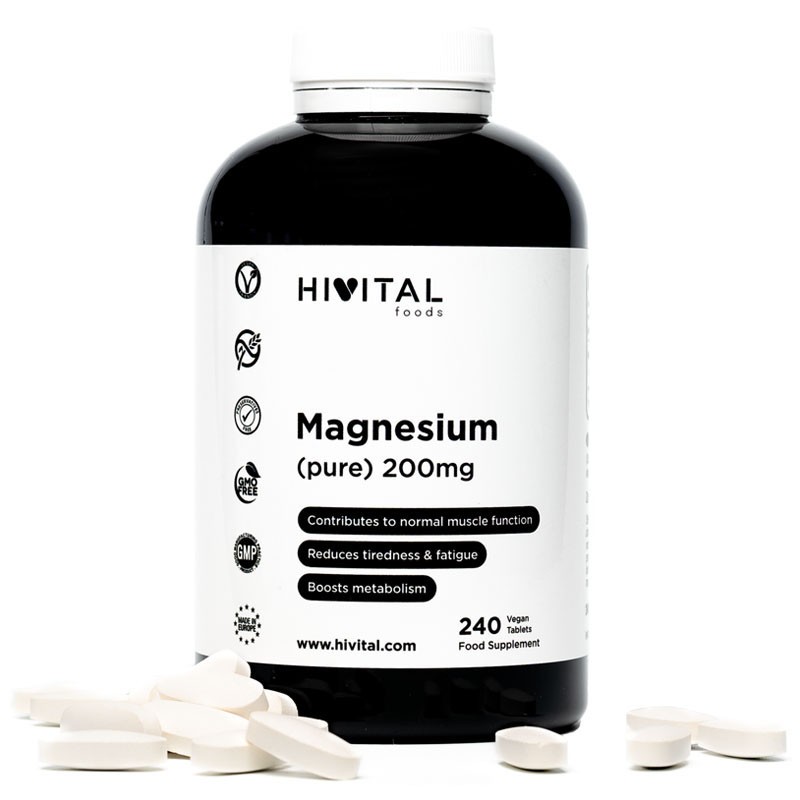 Hivital Magnesio 200 mg de Citrato de Magnesio 240 cápsulas