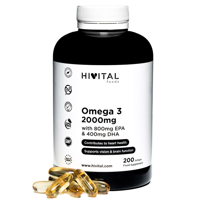 Hivital Omega 3 2000 mg 200 Perlen Hivital Omega 3 2000 mg 200 Perlen