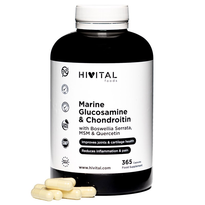 Hivital Glucosamina Marinha com Condroitina 365 cápsulas
