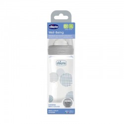 CHICCO Biberão Well-Being Vidro 240ML Silicone Neutro