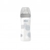 CHICCO Well-Being Glas-Babyflasche 240ML Silikon Neutral