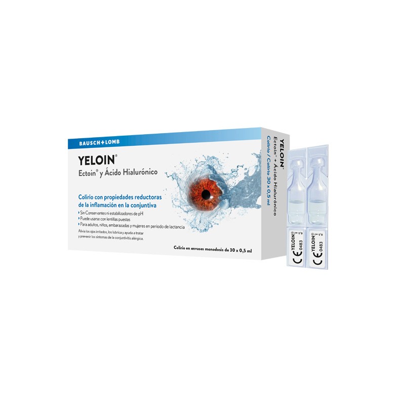 Yeloin Gouttes Oculaires 30 Unités x 0,5 ml Yeloin Gouttes Oculaires 30 Unités x 0,5 ml