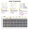 MEDELA Keep Cool Sleep Sutiã Branco Tamanho M Guia de tamanhos