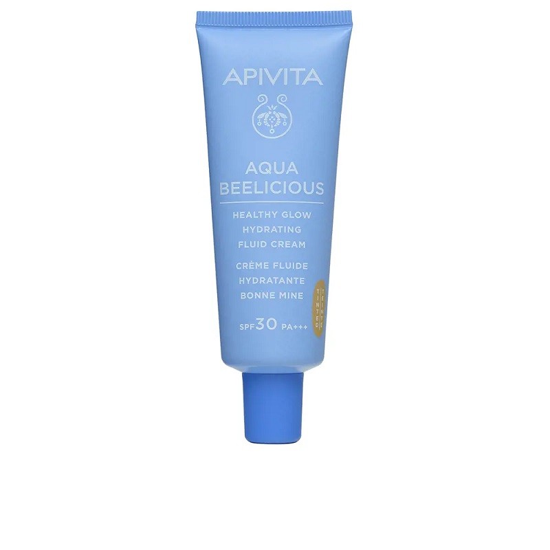 APIVITA Aqua Beelicious Crème Fluide Hydratante Illuminatrice SPF30 avec Couleur 30 ml