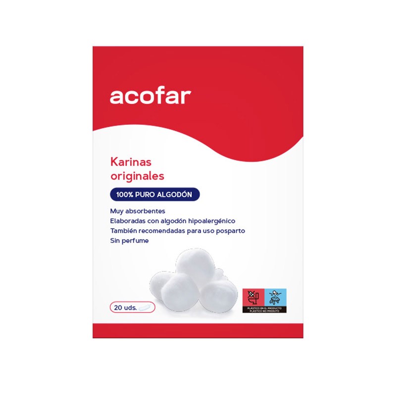 Acofar Compresses tocologiques en coton 20 unités Acofar Compresses tocologiques en coton 20 unités