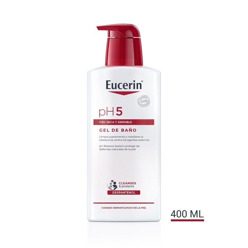 ▷ EUCERIN pH5 Gel de Baño Piel Seca y Sensible 400ml