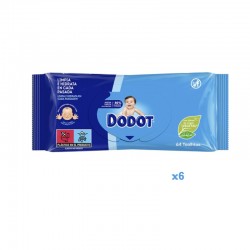Lingettes pour bébé DODOT 6x64 (384 unités)【EXPÉDITION 24 HEURES】