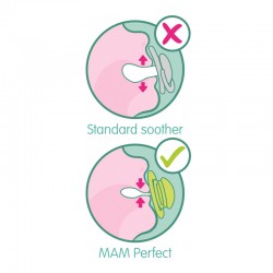 MAM Perfect Silikon-Schnuller +0M (Pink Rat)