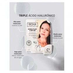 IROHA NATURE Dreifach-Hyaluronsäure-Gesichtstuchmaske 1 Einheit 【ONLINE-ANGEBOT】