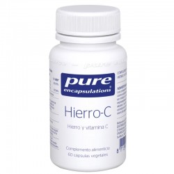 Pure Encapsulations Hierro C 60 cápsulas