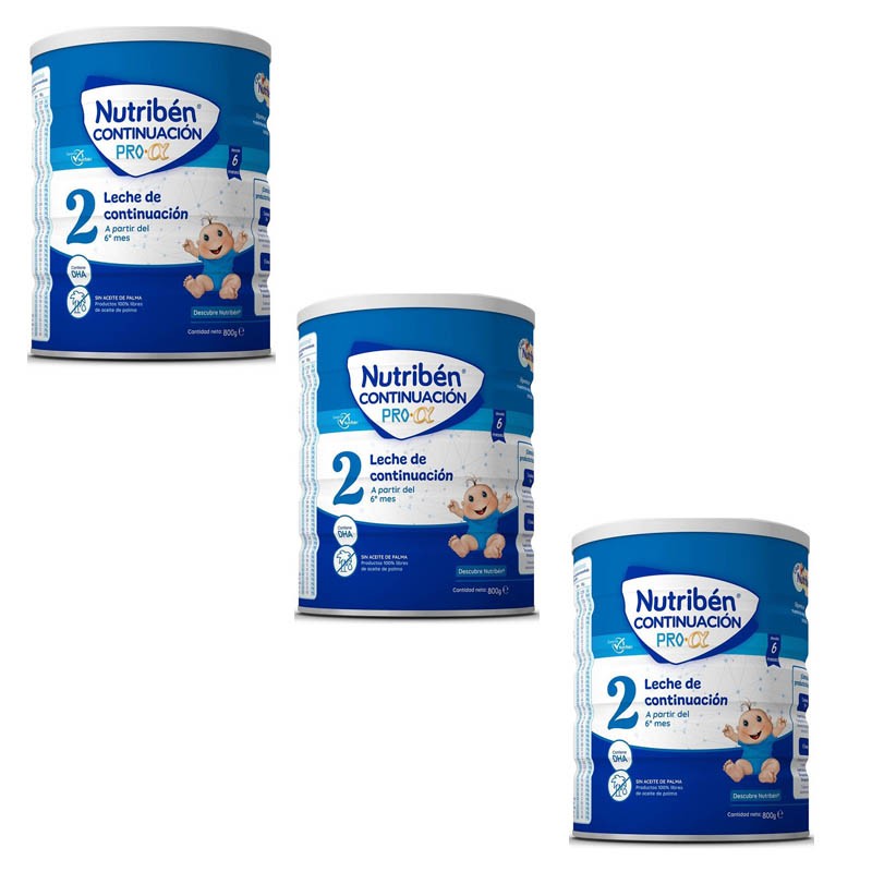 NUTRIBÉN Fortsetzung Pro Alfa 2 Fortsetzungsmilchpaket 3x800gr