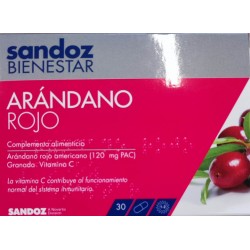 SANDOZ Bienestar Arándano Rojo 30 Cápsulas