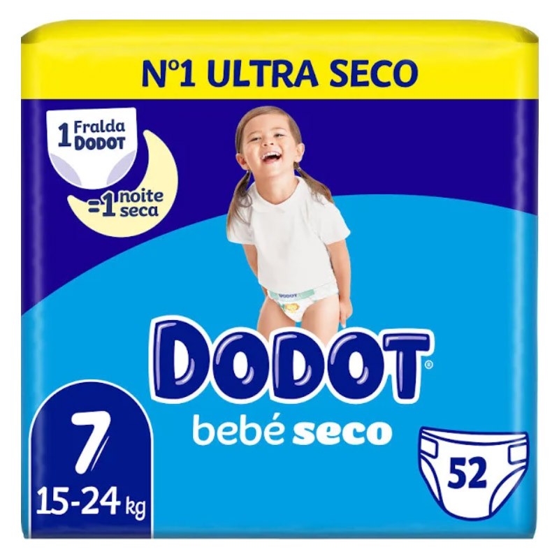 Dodot Dry Baby Jumbo Pack Size 7- 52 units【ONLINE OFFER】