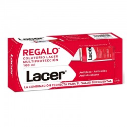 LACER Toothpaste with Anticaries Fluoride 125ml + FREE Mouthwash 100ml