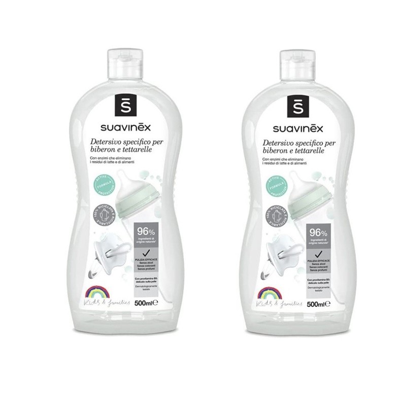 Suavinex Pack Ahorro Detergente Biberones y Tetinas 2 x 500 ml