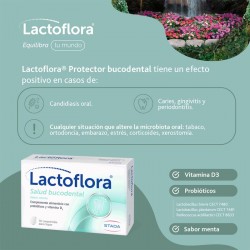 LACTOFLORA Salud Bucodental Sabor Menta 30 Comprimidos
