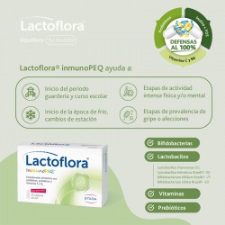 LACTOFLORA Probióticos InmunoPEQ 30 Cápsulas