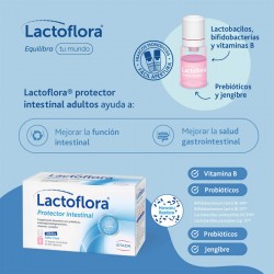 LACTOFLORA Protector Intestinal Adultos 10 frascos