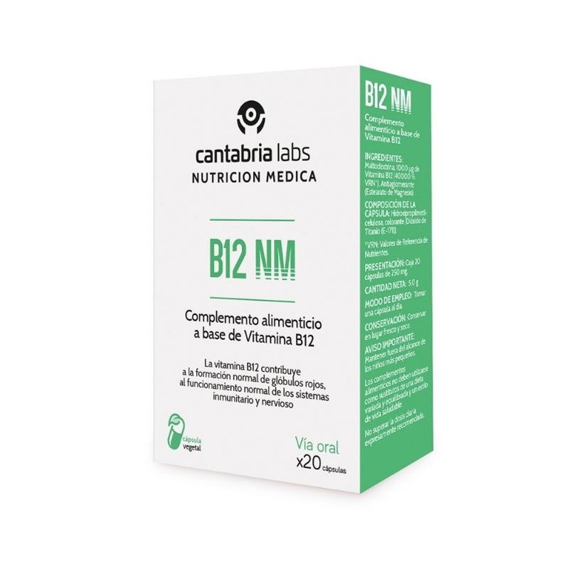 Complément alimentaire B12 NM Cantabria Labs Nutrition Médicale