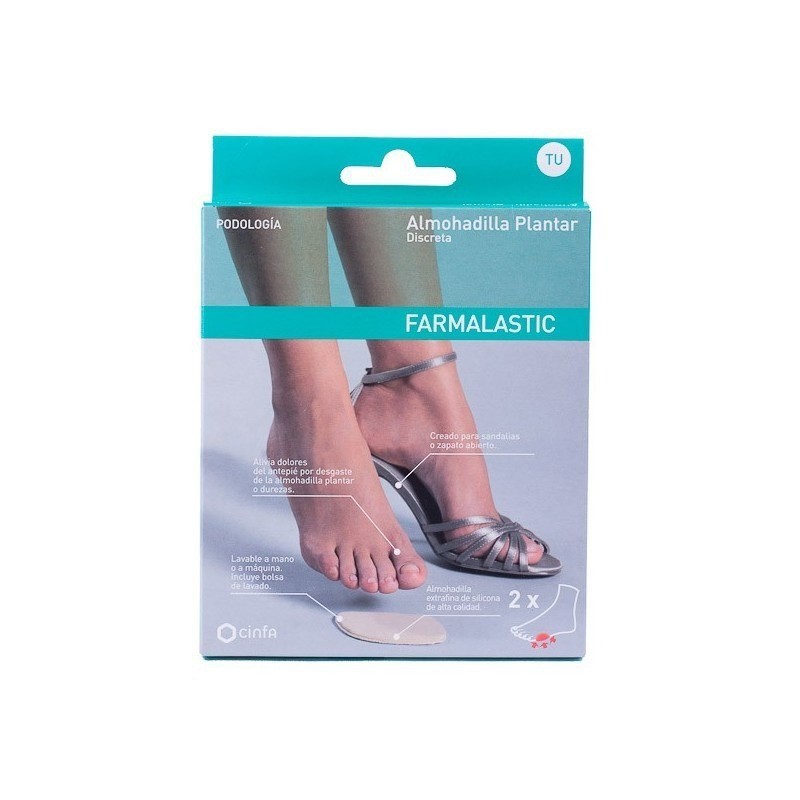 Farmalastic feet almohadilla plantar active calzado cerrado t-m - Farmacia  en Casa Online