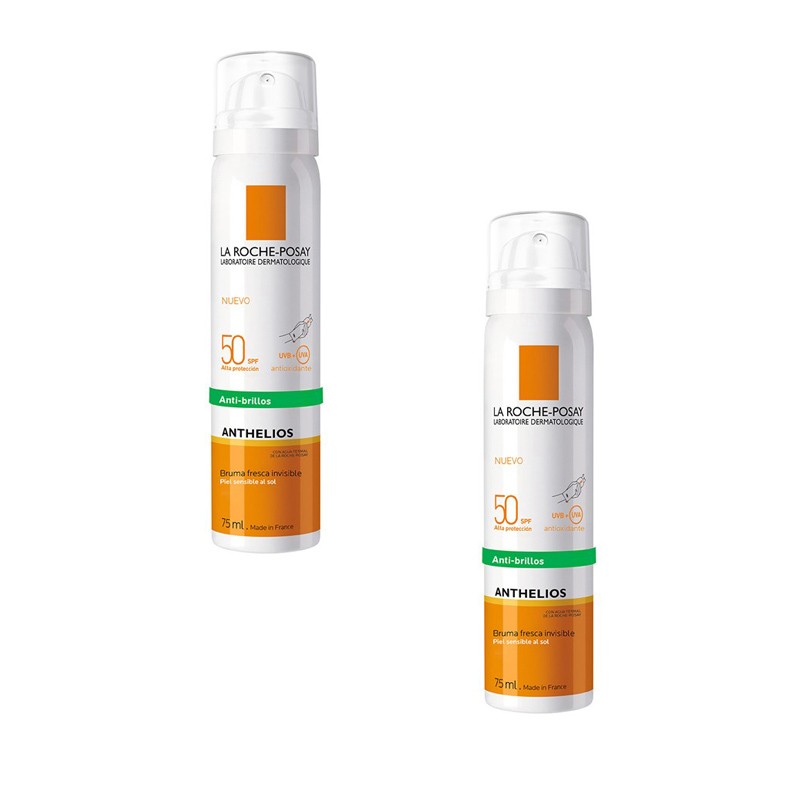 ANTHELIOS Anti-Shine Facial Mist SPF 50+ LA ROCHE POSAY Duplo OFFER 2x75ml