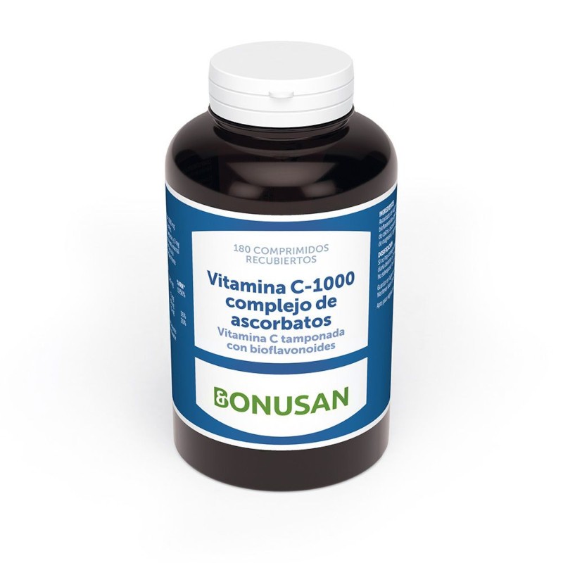 Bonusan Vitamina C-1000 Complejo De Ascorbatos 180 Comprimidos