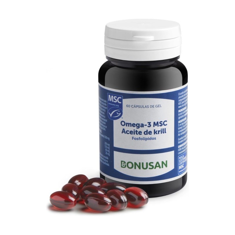 Bonusan Omega-3 Msc Olio di Krill 60 Capsule di Gelatina Bonusan Omega-3 Msc Olio di Krill 60 Capsule di Gelatina
