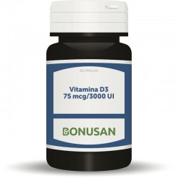Bonusan Vitamina D3 75 Mcg / 3000 Ui 60 Cápsulas De Gel