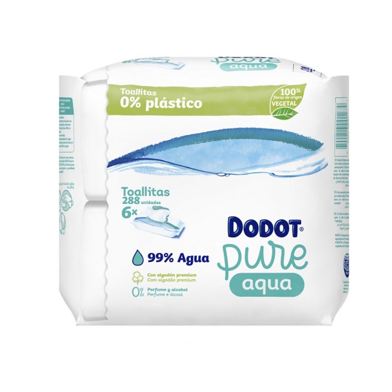 Dodot Toallitas Aqua Plastic Free 3x48 (144 uds)【OFERTA ONLINE】