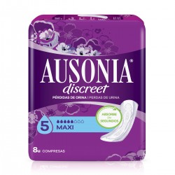 AUSONIA Discreet Extra Maxi Compresa Pack 4x8 Unidades