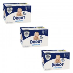 Dodot Sensitive Recién Nacido BOX Talla 3 Triplo (74 uds)