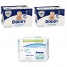 Pannolini neonato DODOT Sensitive Taglia 3 2x 74 unità + Salviette Aquapure 288 unità