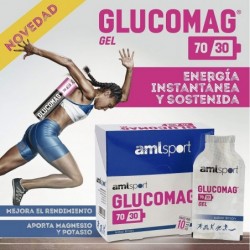 Amlsport Glucomag 70/10 Gel 30ml x 10 saquetas