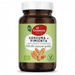 Granero Supplements Curcuma + Poivre Bio 440 Mg 100+20 Gélules