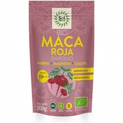 Solnatural Maca Rouge en Poudre Bio 200 g