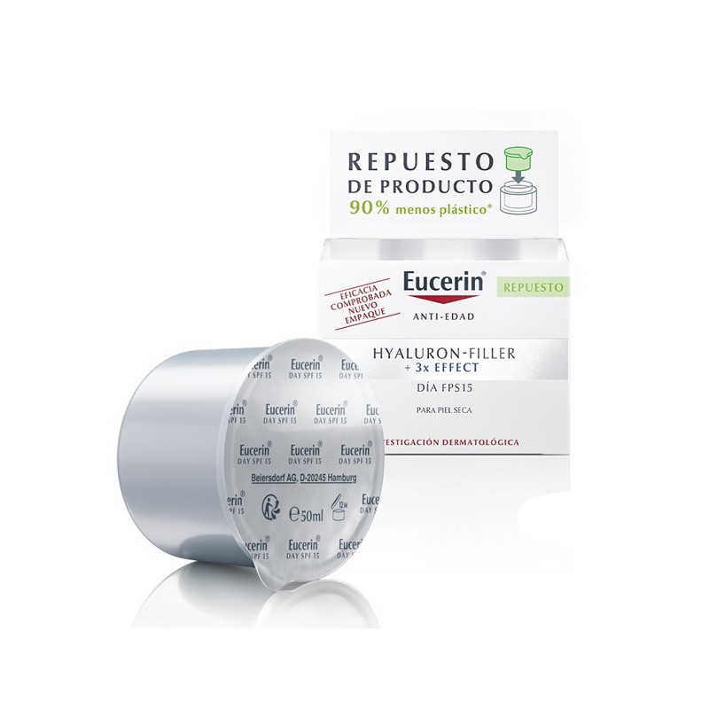 EUCERIN Hyaluron-Filler Day SPF15 Trockene Haut Recharge Refill 50ml EUCERIN Hyaluron-Filler Day SPF15 Trockene Haut Recharge Refill 50ml