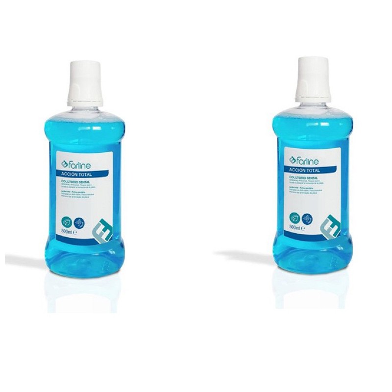 FARLINE Collutorio Total Fresh Action 2x500ml Confezione Risparmio