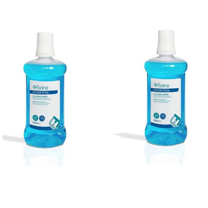 FARLINE Mouthwash Total Fresh Action 2x500ml Savings Pack