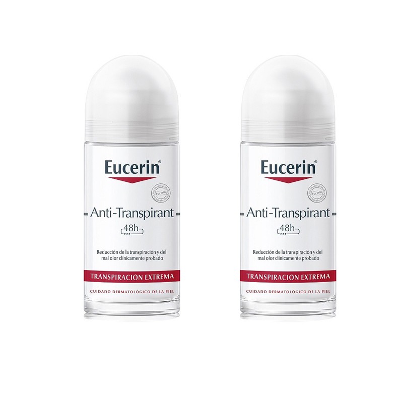 EUCERIN Deodorante Antitraspirante Roll-On 48h DUPLO 2x50ml EUCERIN Deodorante Antitraspirante Roll-On 48h DUPLO 2x50ml