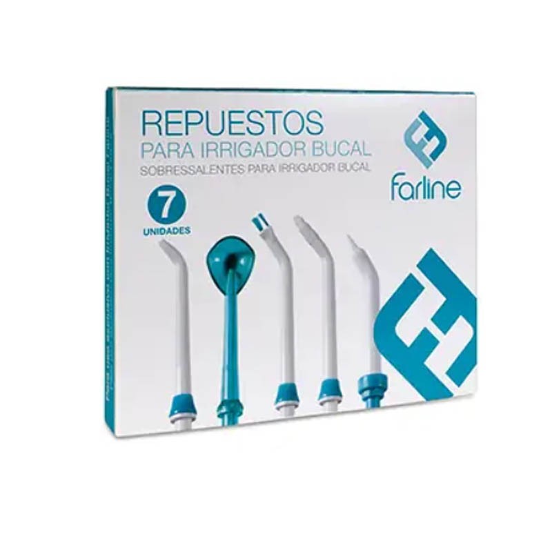 FARLINE Tabletop Oral Irrigator Spare Parts 7 Nozzles