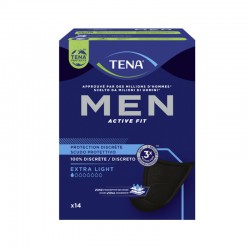 TENA Men Active Fit Bouclier de protection pour hommes 14 unités
