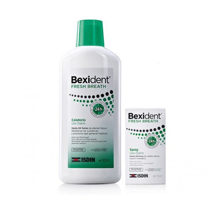 BEXIDENT Mundwasser für frischen Atem, 500 ml + Spray für die tägliche Anwendung, 15 ml BEXIDENT Mundwasser für frischen Atem, 500 ml + Spray für die tägliche Anwendung, 15 ml