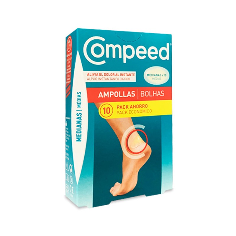 COMPEED Ampoules Moyennes Pack Économique 10 Pansements